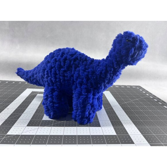 Manhattan Toy Little Jurassics Herb Blue Dinosaur 15” long Soft Ribbed 2015 - Picture 2 of 5